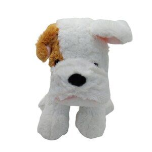 Teddy Mountain Bulldog White Tan Plush Stuffed Animal 12 Inches Length
